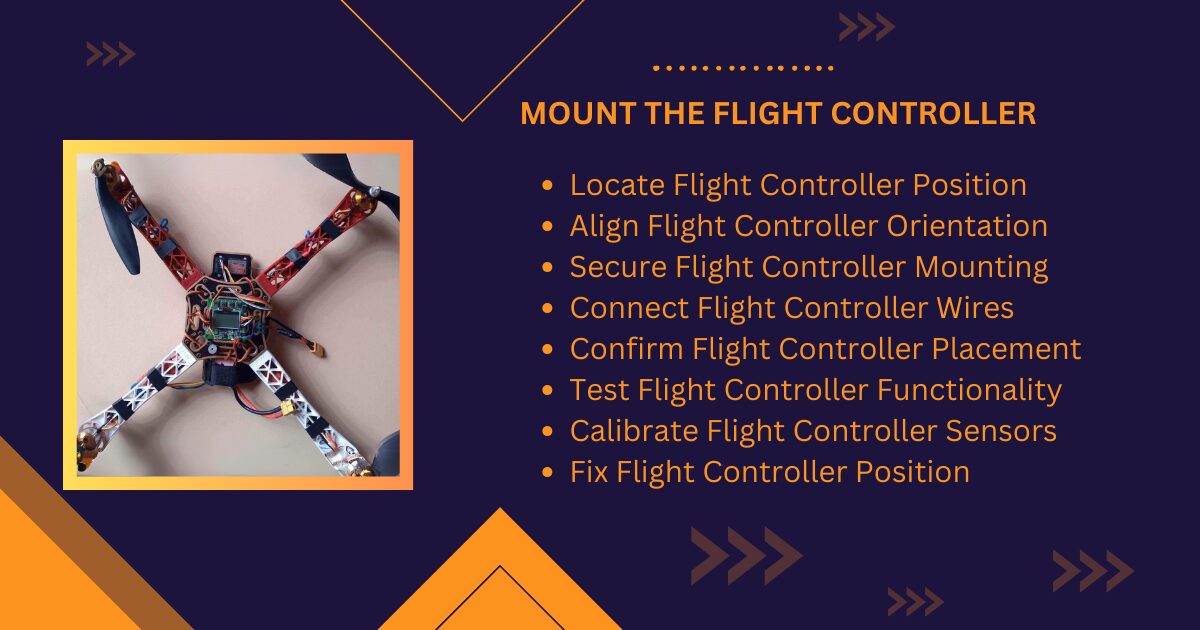 mounting flight controller to drone