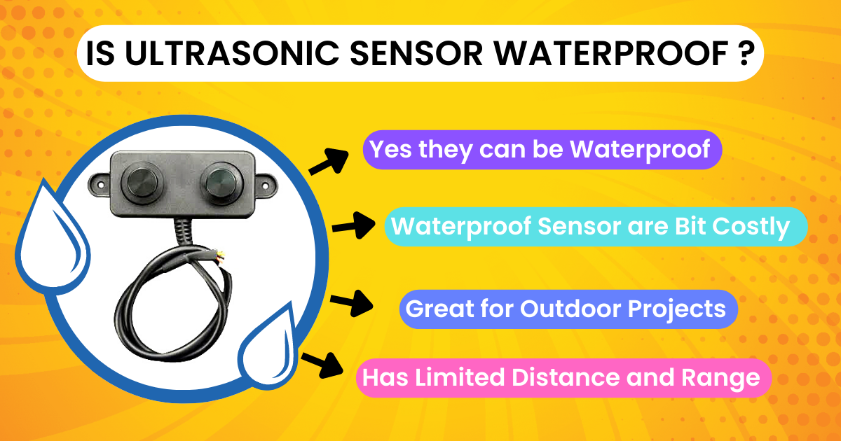 Waterproof ultrasonic sensor