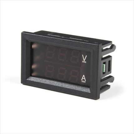 Digital Voltmeter Ammeter 10A Dual LED Monitor Panel
