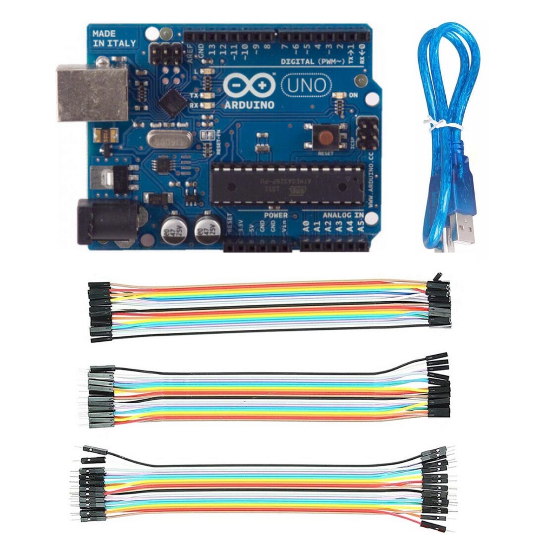 Arduino Uno R3 With Jumper Wires 60 Pieces - Vayuyaan