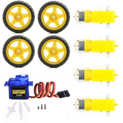 bo motor and wheel with sg90