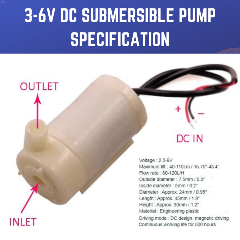 12v dc water pump specifications