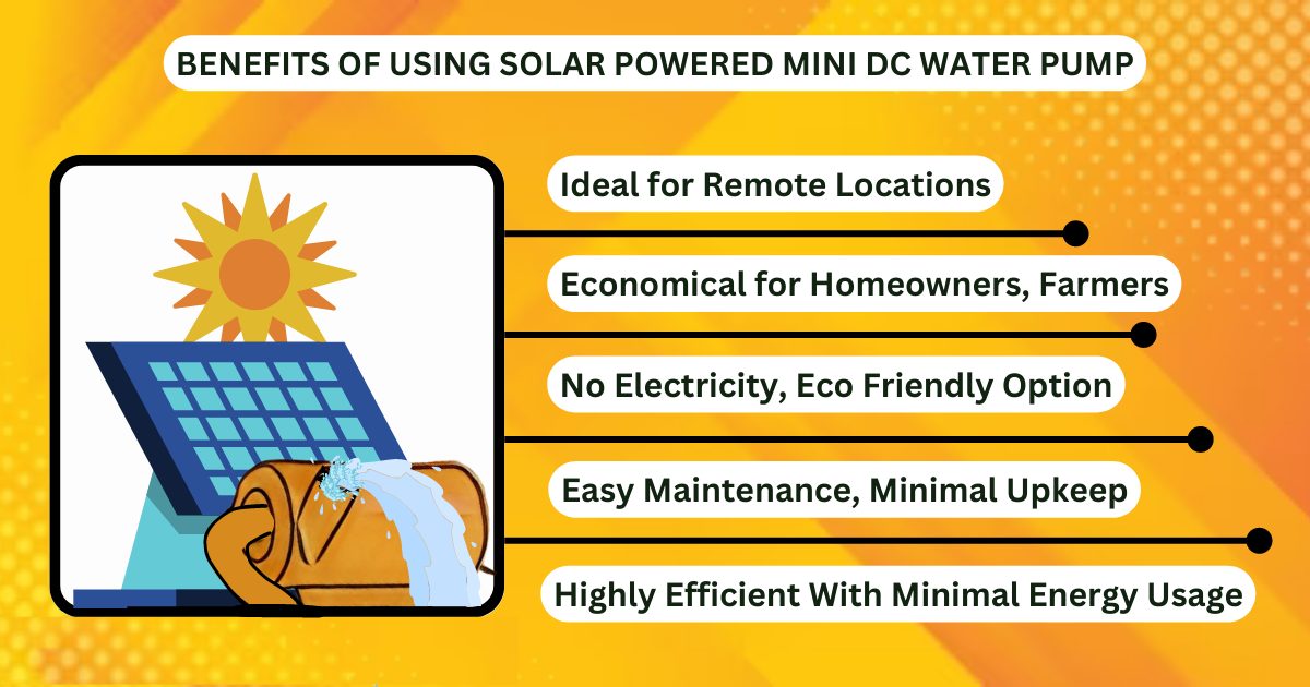 dc water pump benefits