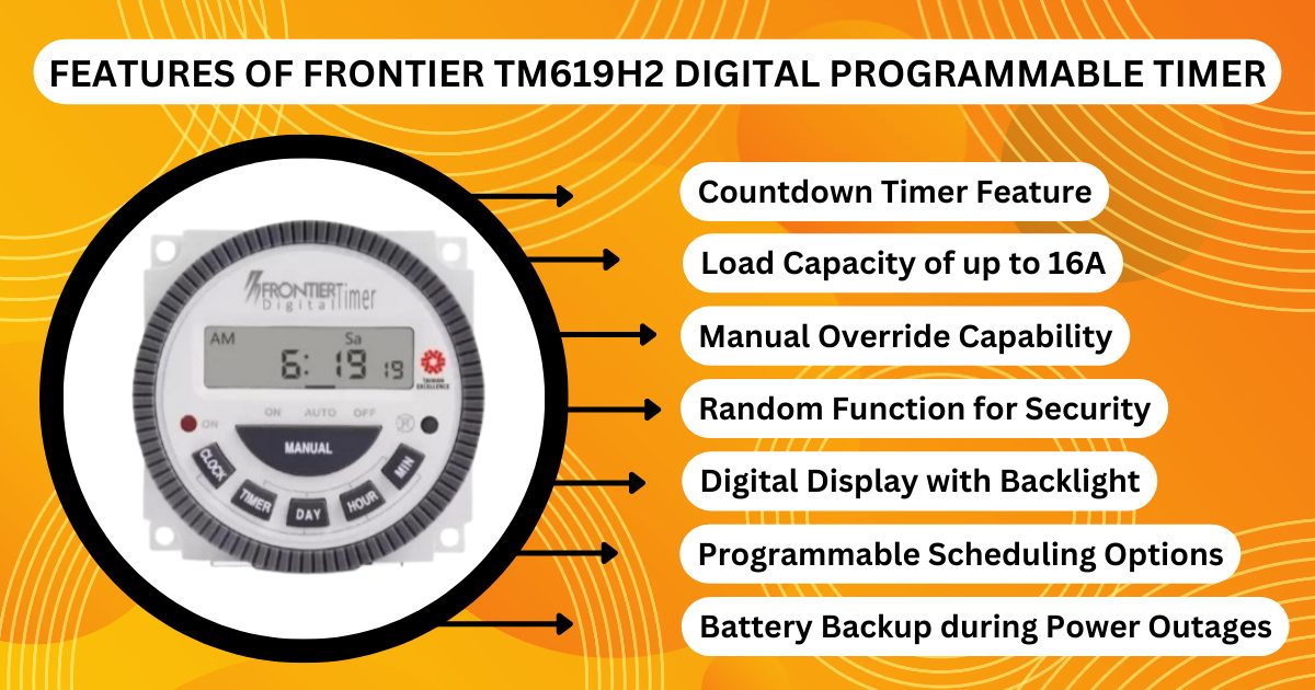 Frontier digital timer features