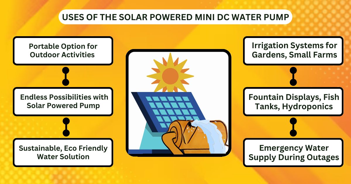 uses of dc water pump