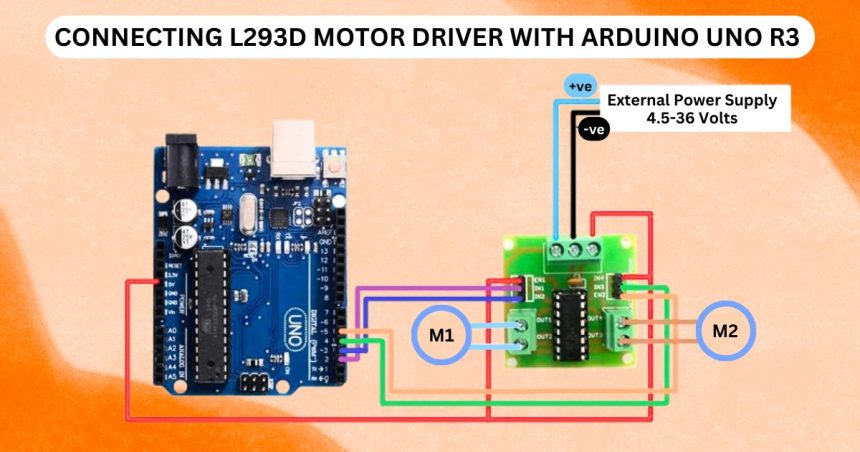 Arduino Uno R3 With L293D Motor Driver - Vayuyaan
