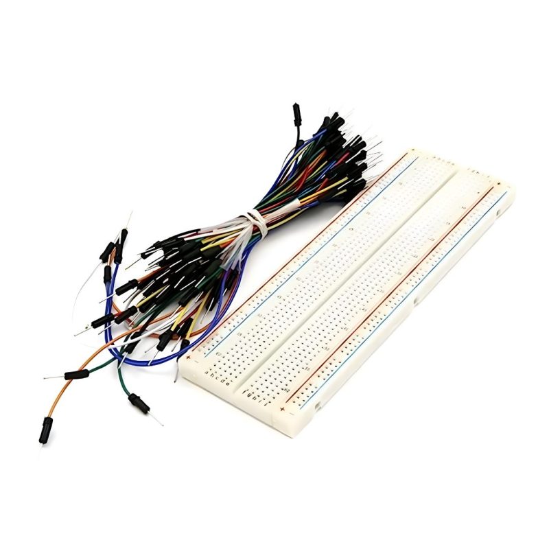 mb102 830 point breadboard with 65pcs jumper wire